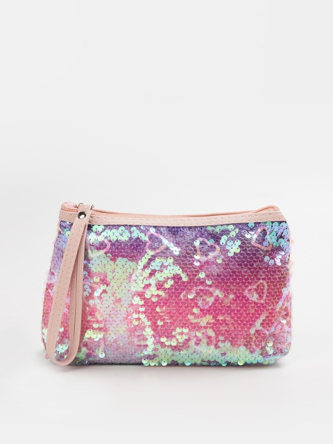 

Ginger by Lifestyle Multicoloured Floral Embellished Structured Sling Bag, Multi