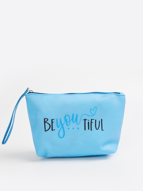 

Ginger by Lifestyle Blue Printed Travel Pouch