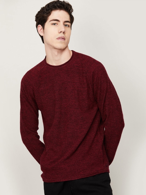 

Forca Men Maroon Acrylic T-shirt