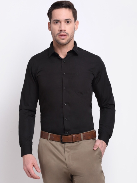 

La Mode Men Black Slim Fit Formal Shirt