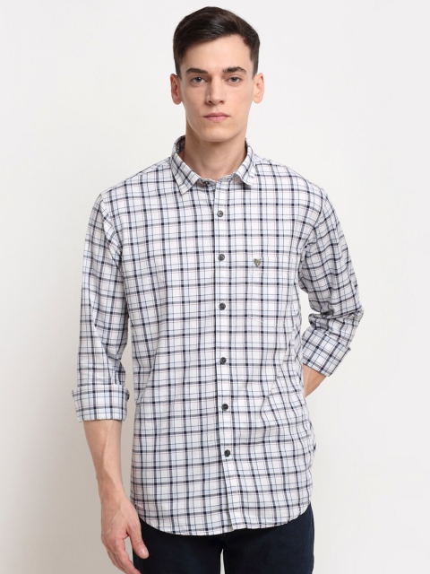 

La Mode Men Blue Slim Fit Checked Casual Shirt