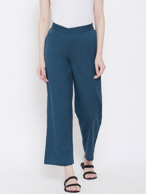 

Be Indi Women Navy Blue Trousers