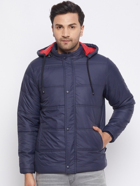

Okane Men Navy Blue Lightweight Padded Jacket