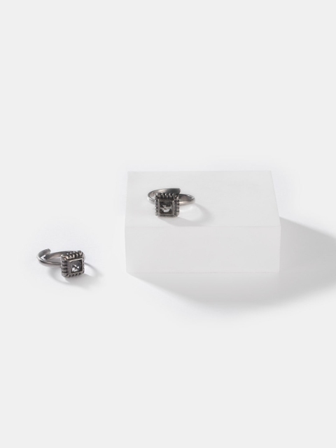 

SHAYA Silver-Toned Dorothea Mill Toe Rings