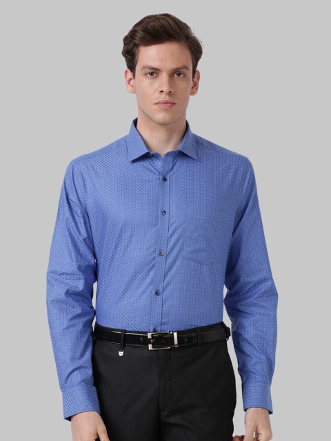 

Park Avenue Men Blue Slim Fit Printed Formal Shirt
