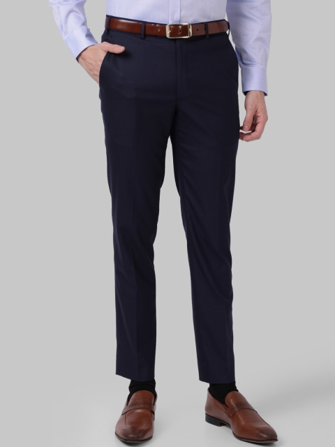 

Park Avenue Men Navy Blue Trousers
