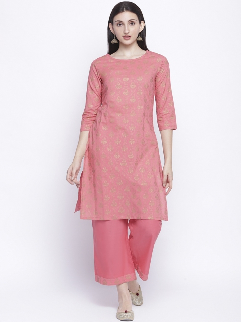 

IMARA Woman Peach-Coloured Kurta with Palazzos