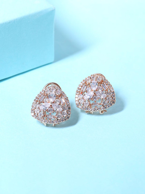 

Shoshaa Rose Gold Contemporary Studs Earrings