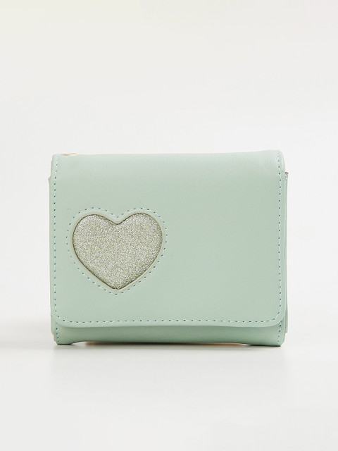 

Ginger by Lifestyle Women Green Two Fold Wallet