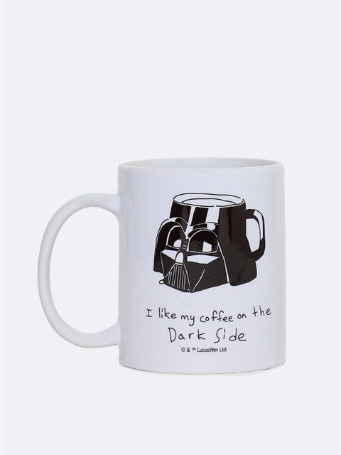 

Bewakoof White & Black Text or Slogans Printed Ceramic Matte Mugs