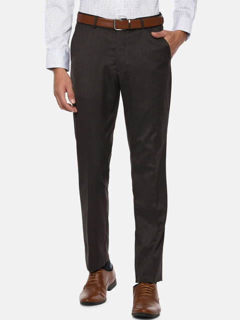 

Louis Philippe Men Brown Slim Fit Trousers