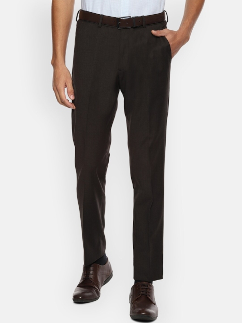 

Louis Philippe Permapress Men Coffee Brown Slim Fit Trousers
