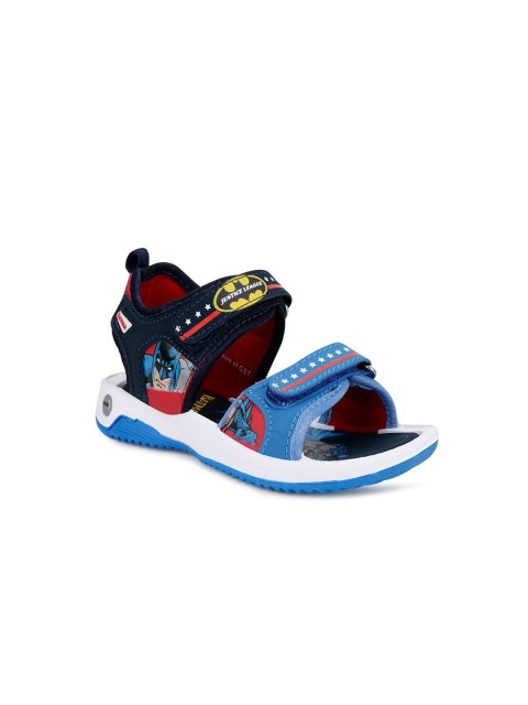 

Campus Kids Navy Blue & Blue Printed Sports Sandals