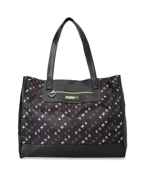 

Puma Woman Black Printed Structured Shoulder Bag
