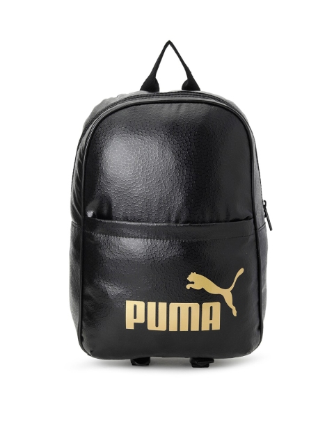 

Puma Women Black Brand Logo Printed Backpack