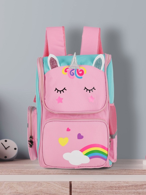 

POPLINS Unisex Kids Pink & Blue Graphic Backpack