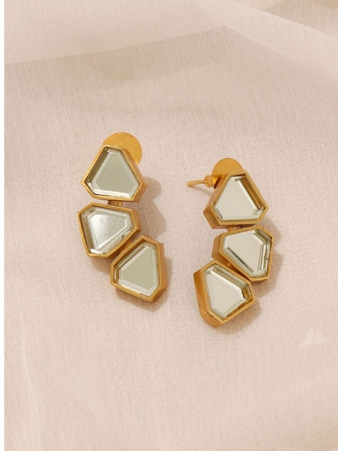 

Pipa Bella Gold-Toned Geometric Drop Earrings