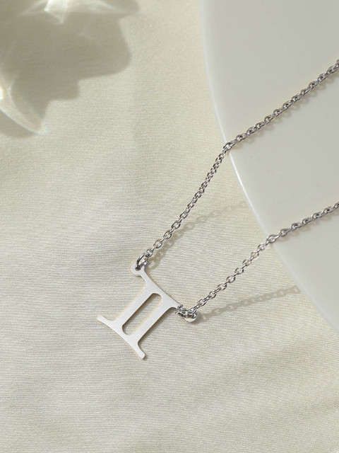 

Pipa Bella Silver-Plated Gemini Zodiac Sign Necklace