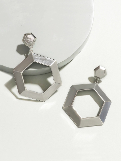 

Pipa Bella Silver-Plated Geometric Drop Earrings