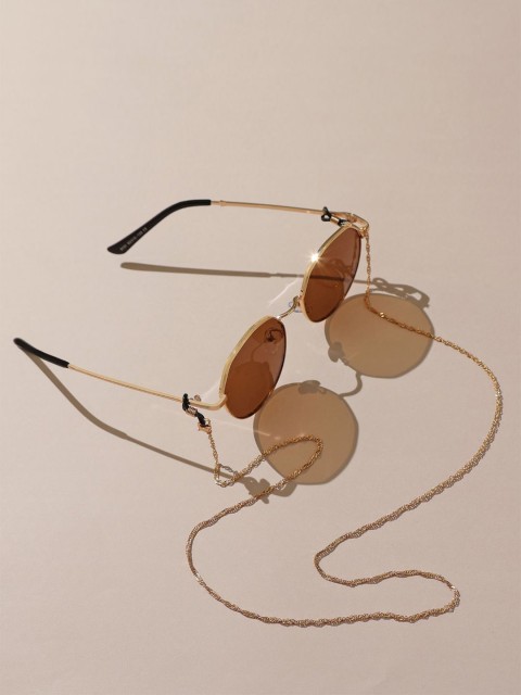 

Pipa BellaGold Plated Sleek Link Mask & Sunglass Chains, Gold