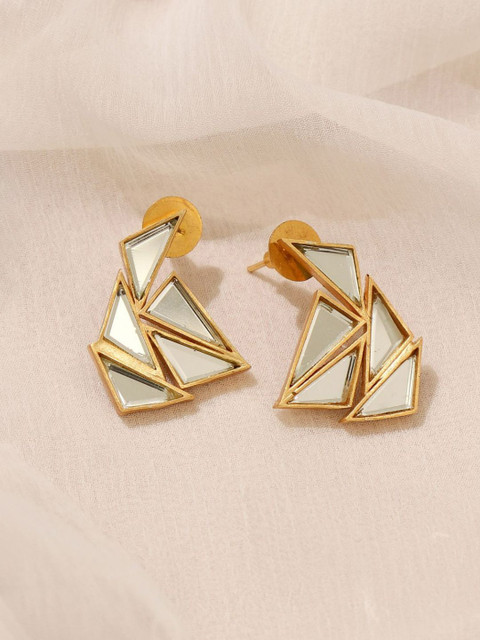 

Pipa Bella Gold-Toned Geometric Drop Earrings