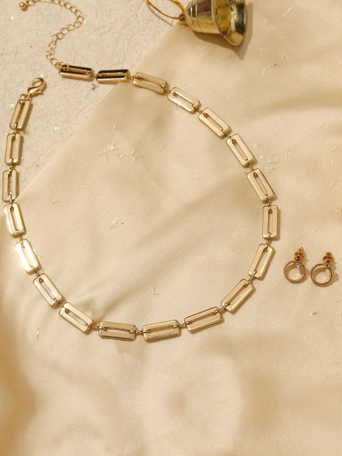 

Pipa Bella Gold-Toned Necklace & Earrings Set