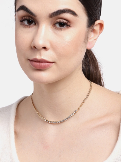 

Pipa Bella Gold-Toned Clear Stone Embellished Chain