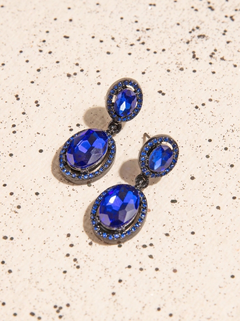 

Pipa Bella Blue Circular Drop Earrings