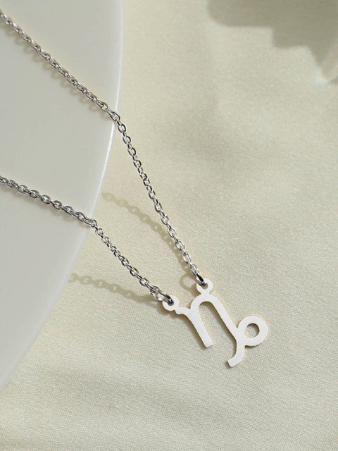 

Pipa Bella Silver-Plated Capricorn Zodiac Sign Necklace