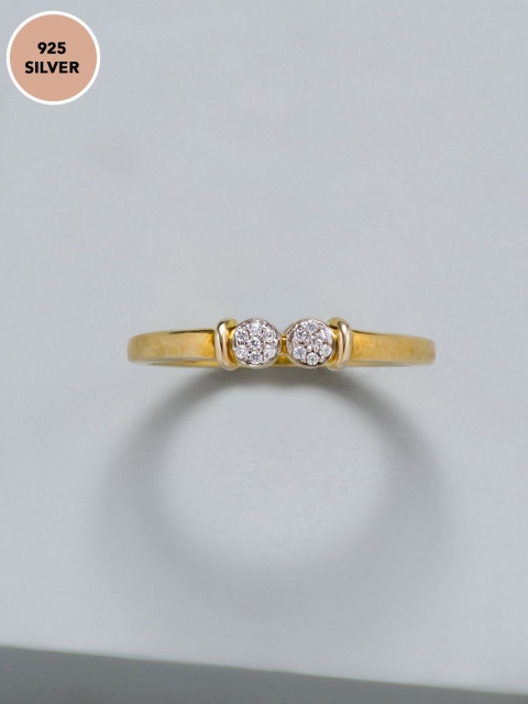 

Pipa Bella Women Sterling Gold-Plated Cubic Zirconia Lucid Ring