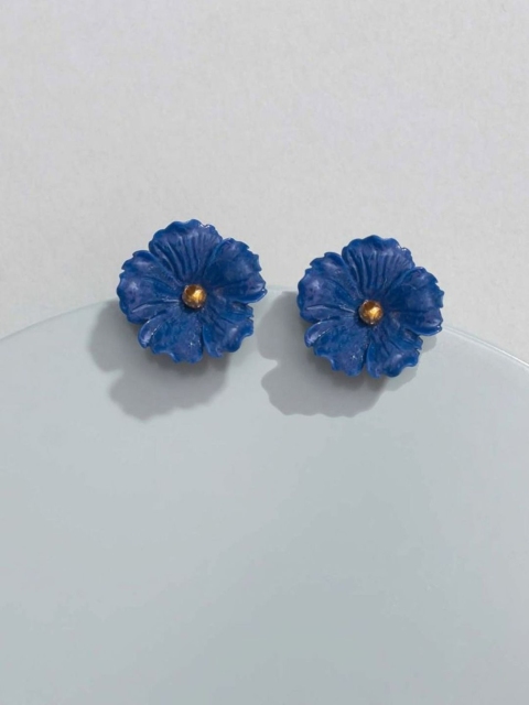 

Pipa Bella Blue Floral Studs Earrings