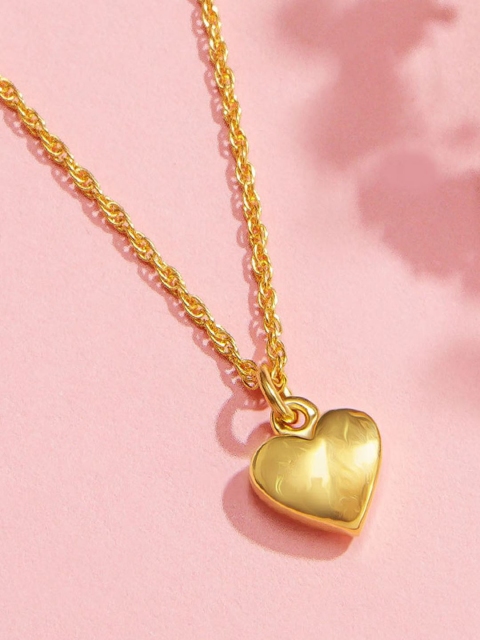 

Pipa Bella Gold-Plated Glossy Heart Baby Necklace