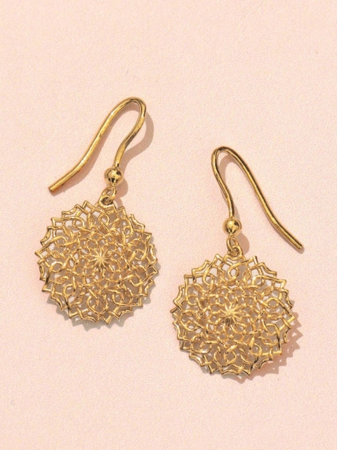 

Pipa Bella Women Gold-Plated Sterling Silver 3-D Circular Drop Earrings