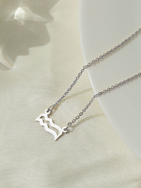 

Pipa Bella Silver-Plated Gemini Zodiac Sign Necklace