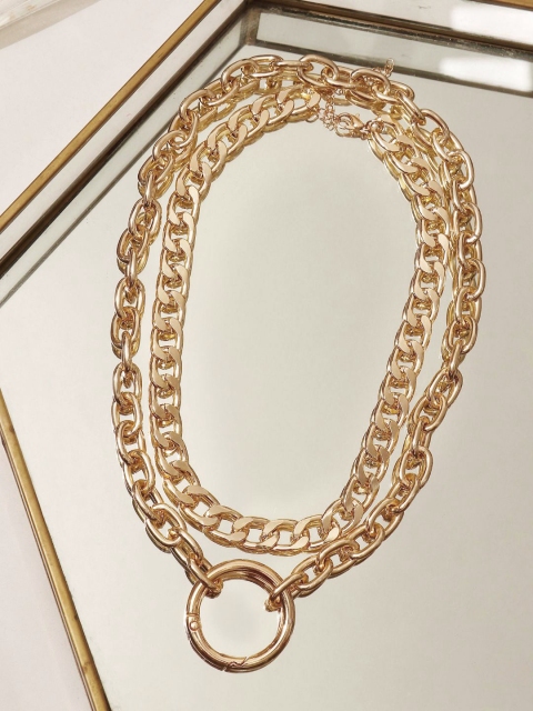 

Pipa Bella Gold Double Layered Chain Necklace