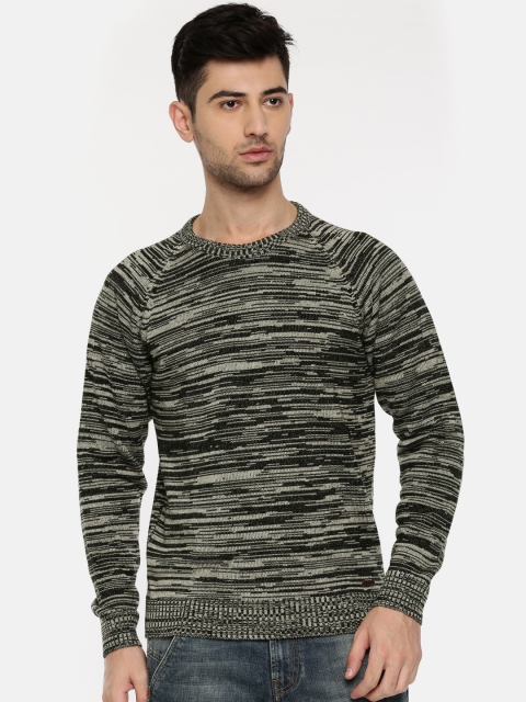 

Peter England Casuals Men Charcoal Grey Solid Pullover