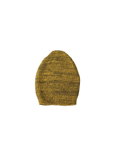 

Bharatasya Men Yellow & Black Heathered Beanie