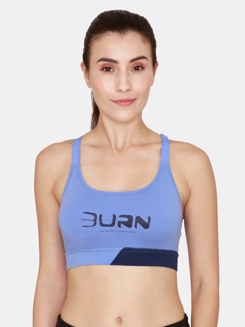 

Zelocity by Zivame Non Wired Blue Bra