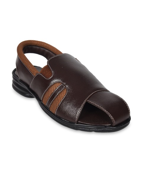 

Ajanta Men Brown Comfort Sandals