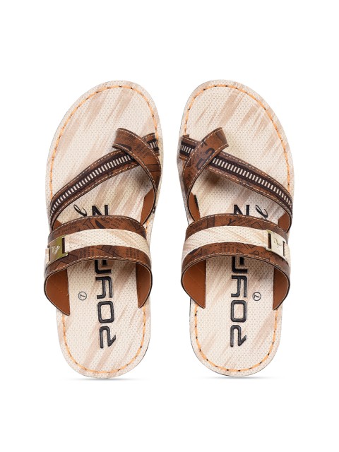 

Ajanta Men Brown Comfort Sandals