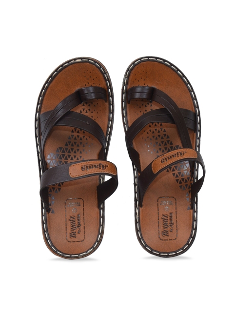 

Ajanta Men Brown Comfort Sandals