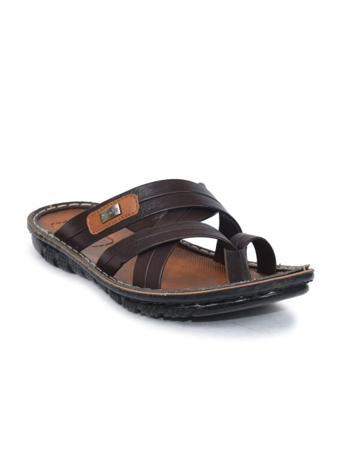 

Ajanta Men Brown Comfort Sandals