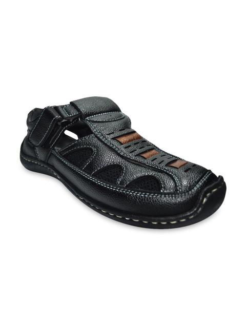 

Ajanta Men Black & Brown Comfort Sandals