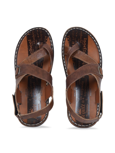 

Ajanta Men Tan Comfort Sandals