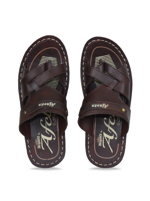 

Ajanta Men Brown Comfort Sandals