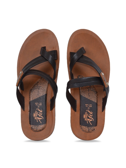 

Ajanta Men Brown Comfort Sandals