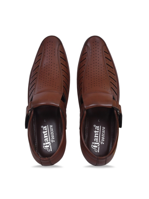 

Ajanta Men Brown Shoe-Style Sandals