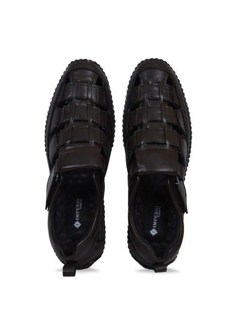 

Ajanta Men Brown Shoe-Style Sandals