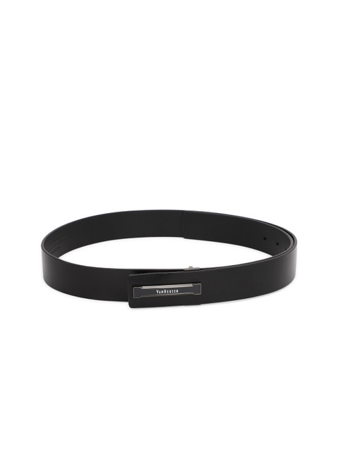 

Van Heusen Men Black Leather Belt
