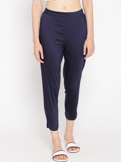 

Be Indi Women Navy Blue Trousers